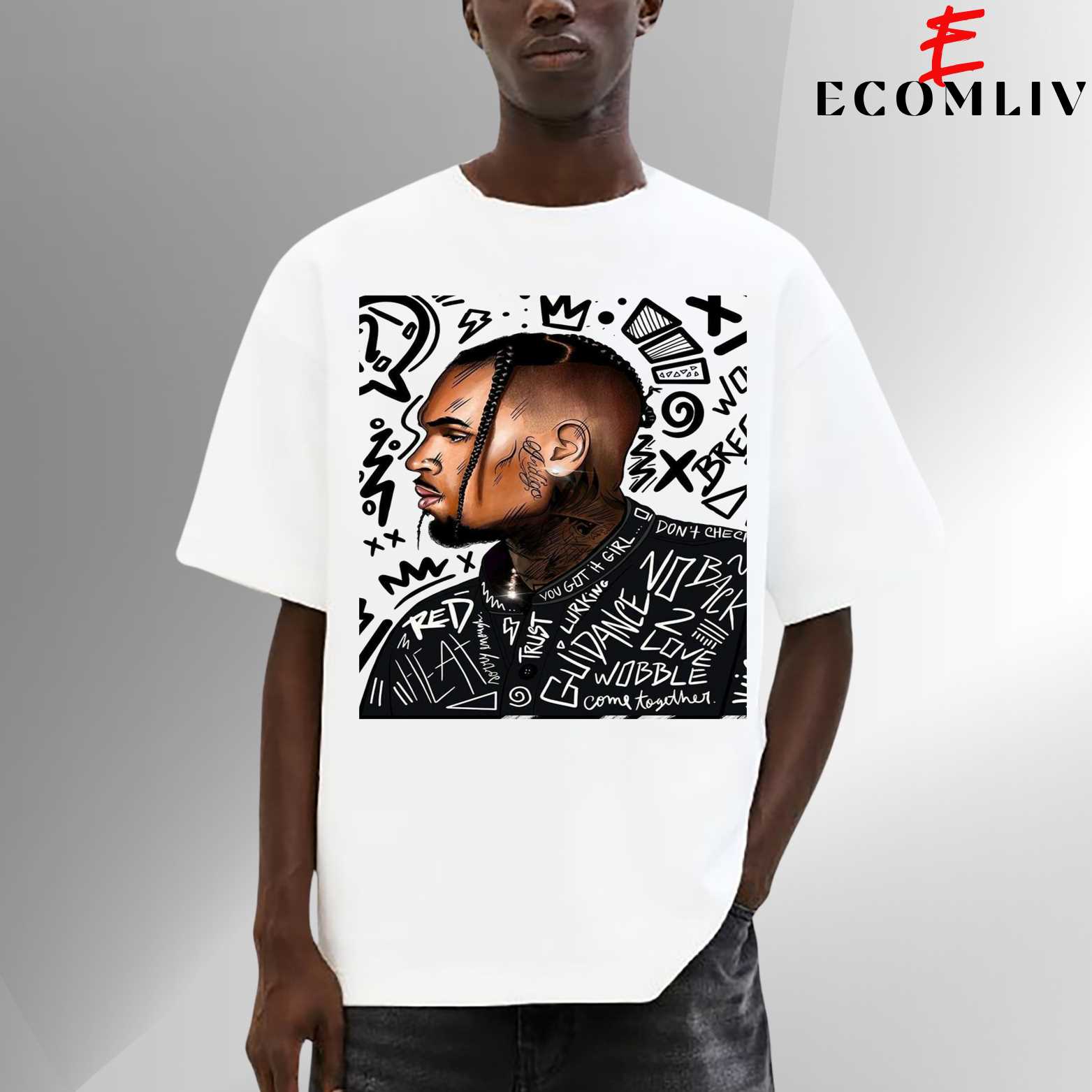 Chris Brown Vibe T-Shirt, Graphic Tee, Fan Streetwear